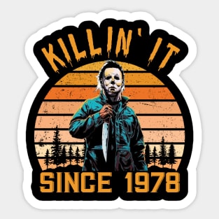 Killin' It Since 1978 - Michael Myers vintage Halloween Sticker